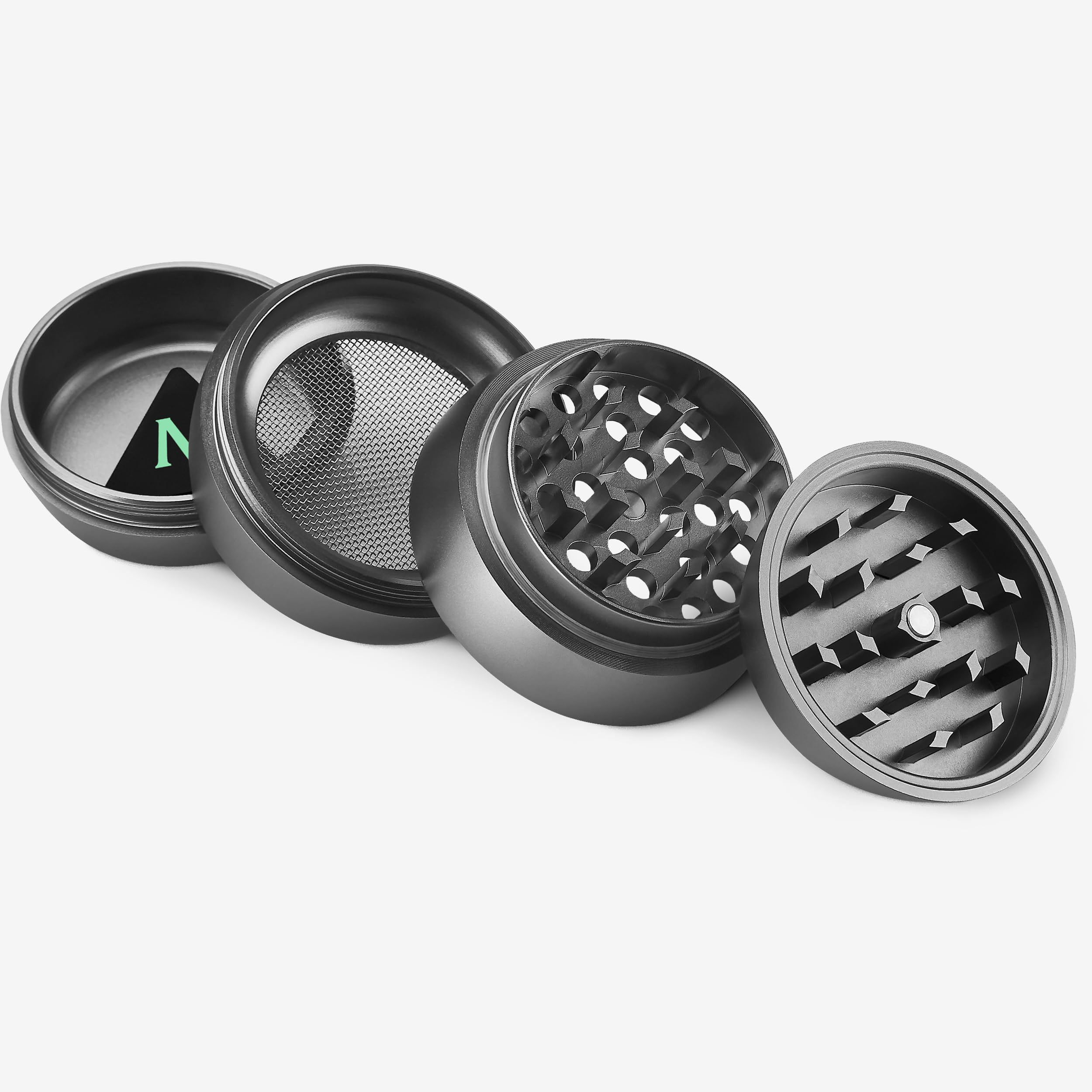 Effriteuse Grinder Avec Manivelle - Broyeur Moulin à Épices Manuel En Alliage De Zinc, Parfait Pour Herbes Sèches Et Épices