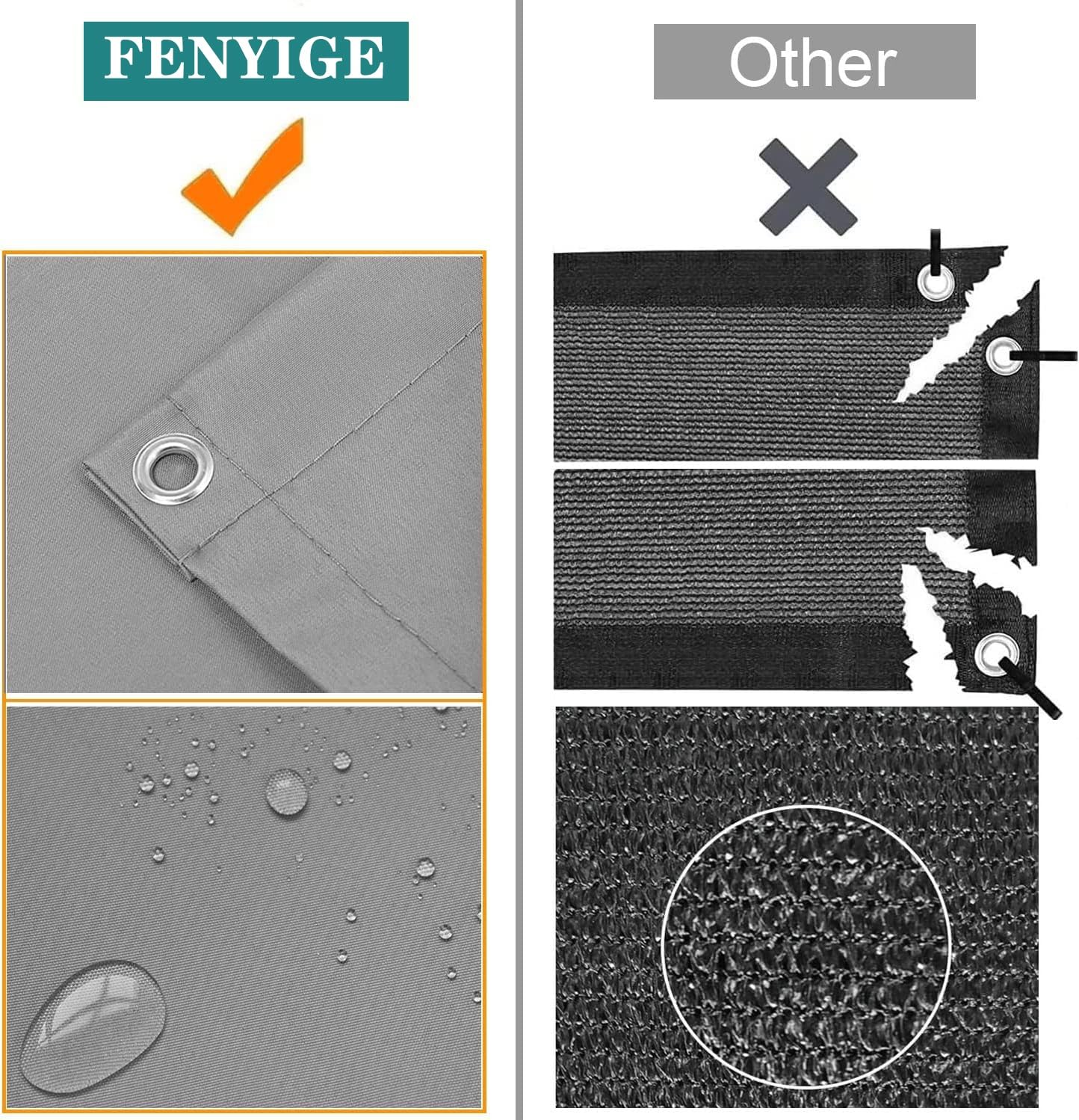 Intrekbare waterdichte terrasluifel, zonneluifel voor tuin, pergola, 100% polyester doek, schaduw in blauw en wit, aanpasbare maat