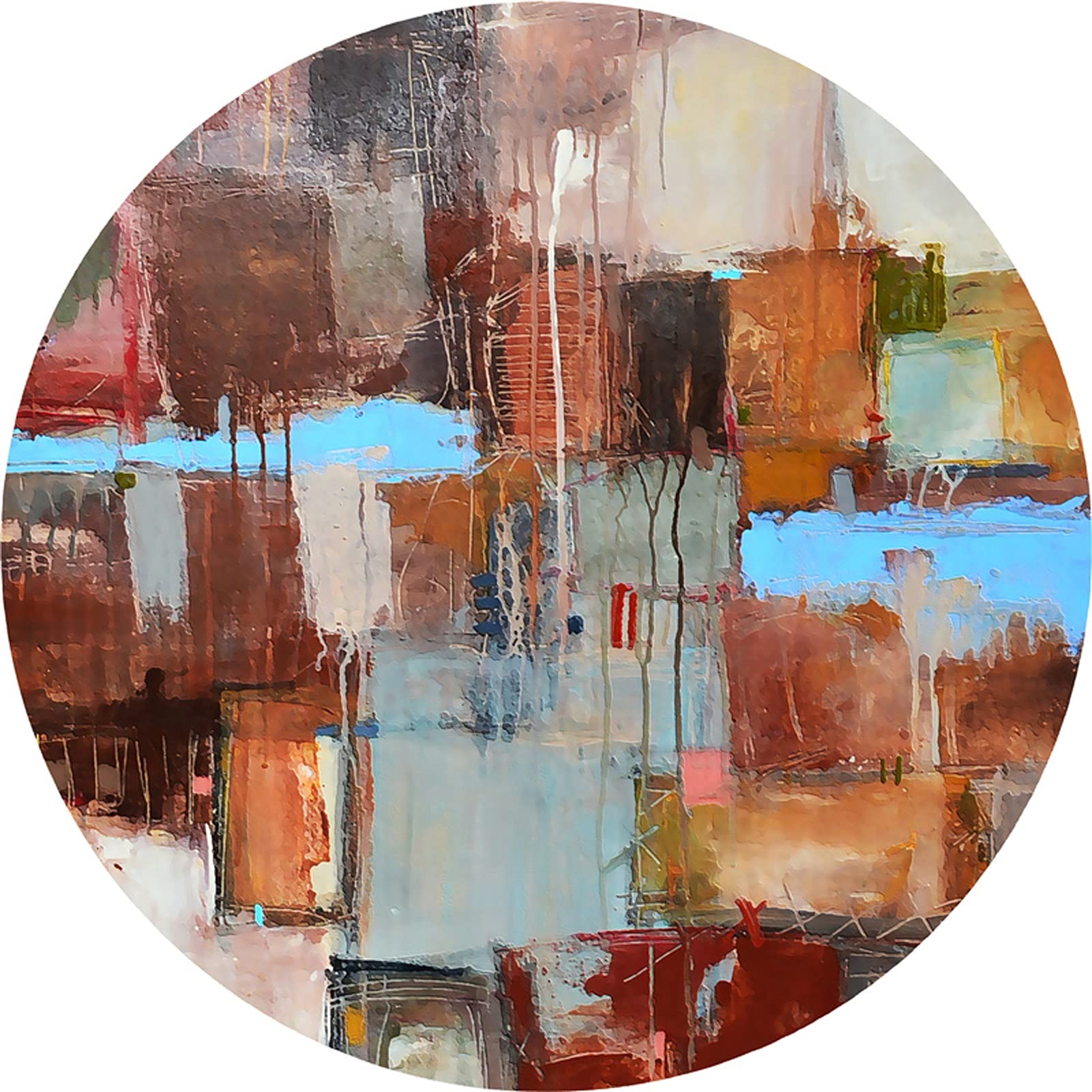 Zzbbzz-Yj Creativity Round Rugs 100Cm 120Cm 140Cm 160Cm 180Cm 200Cm 240Cm 260Cm 300Cm Circular Carpet For Living Room Bedroom Large Small Computer Chair Mats Washable Non-Slip Floor Mats