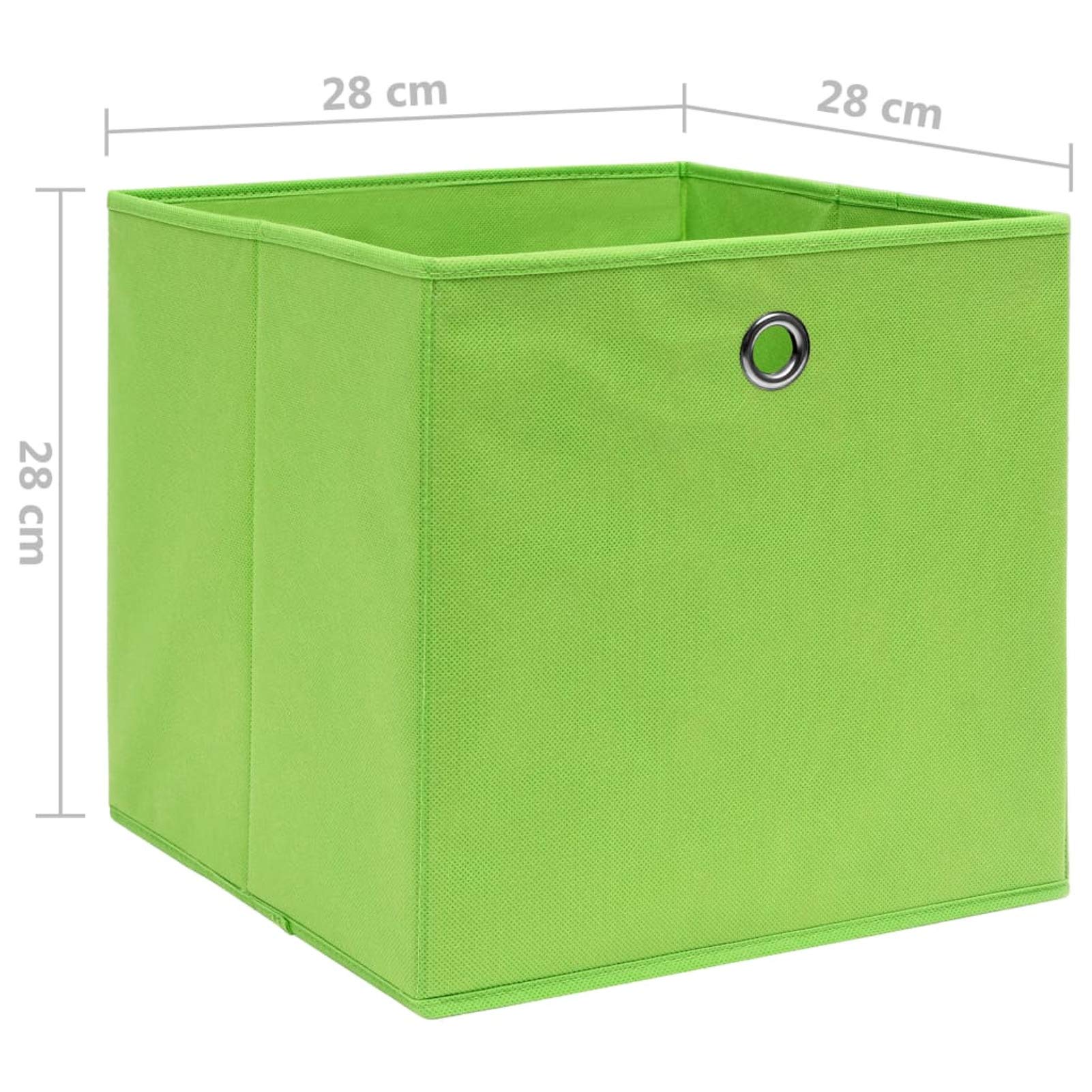 Aufbewahrungsboxen 10 Stk Spielzeugkiste, Aufbewahrungskiste, Kleideraufbewahrung, Kleideraufbewahrung & Organisation, Vliesstoff 28x28x28 cm Grün