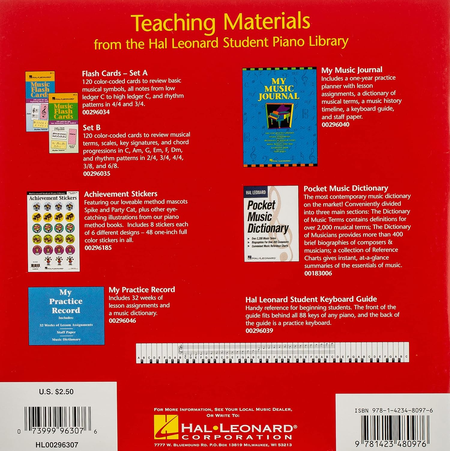 Hal Leonard Student Piano Library – Wide Staff Manuscript Paper | Music Notebook for Piano Students and Composers | with Music Notation Guide