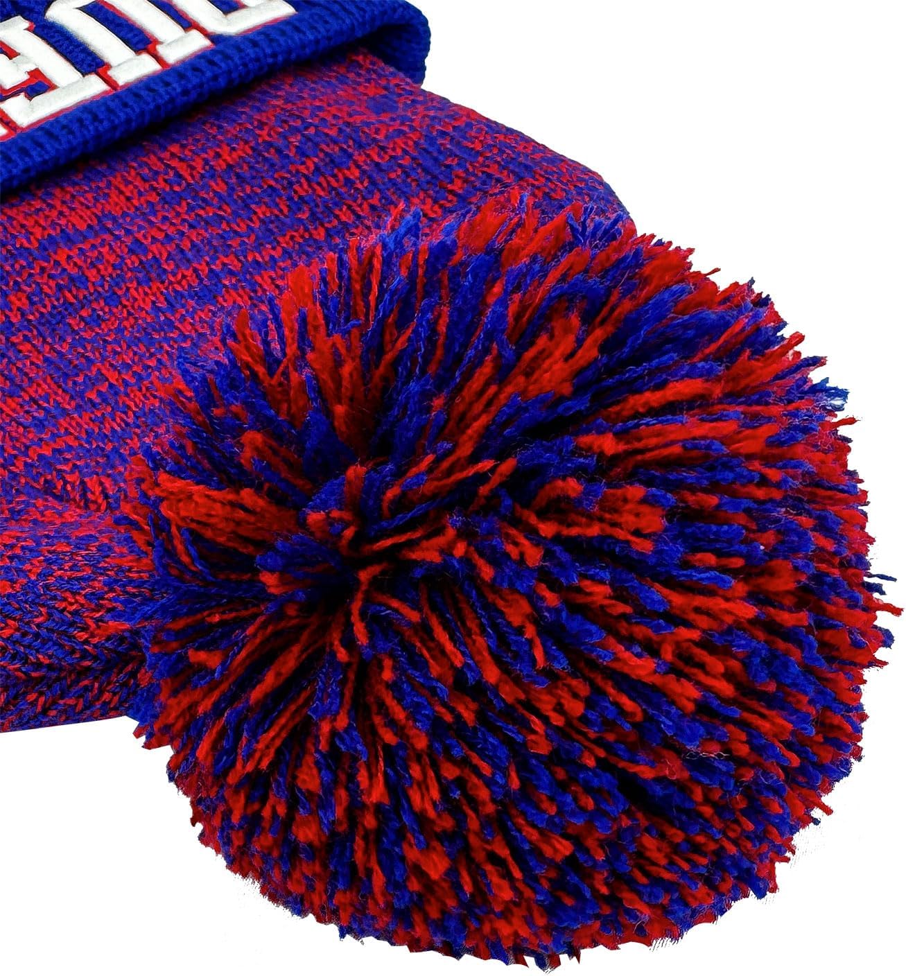 Football Beanie Hat for Men and Women Super Soft Pompom Knit Cap Winter Skullcap Toque - Image 3