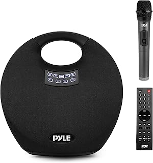 Wireless Portable Bluetooth Speaker, with Built in Rechargeable Battery, Wireless Microphone, Clear Surround Sound, Mini IPX4 Waterproof Speaker for Indoor and Outdoor Activities.