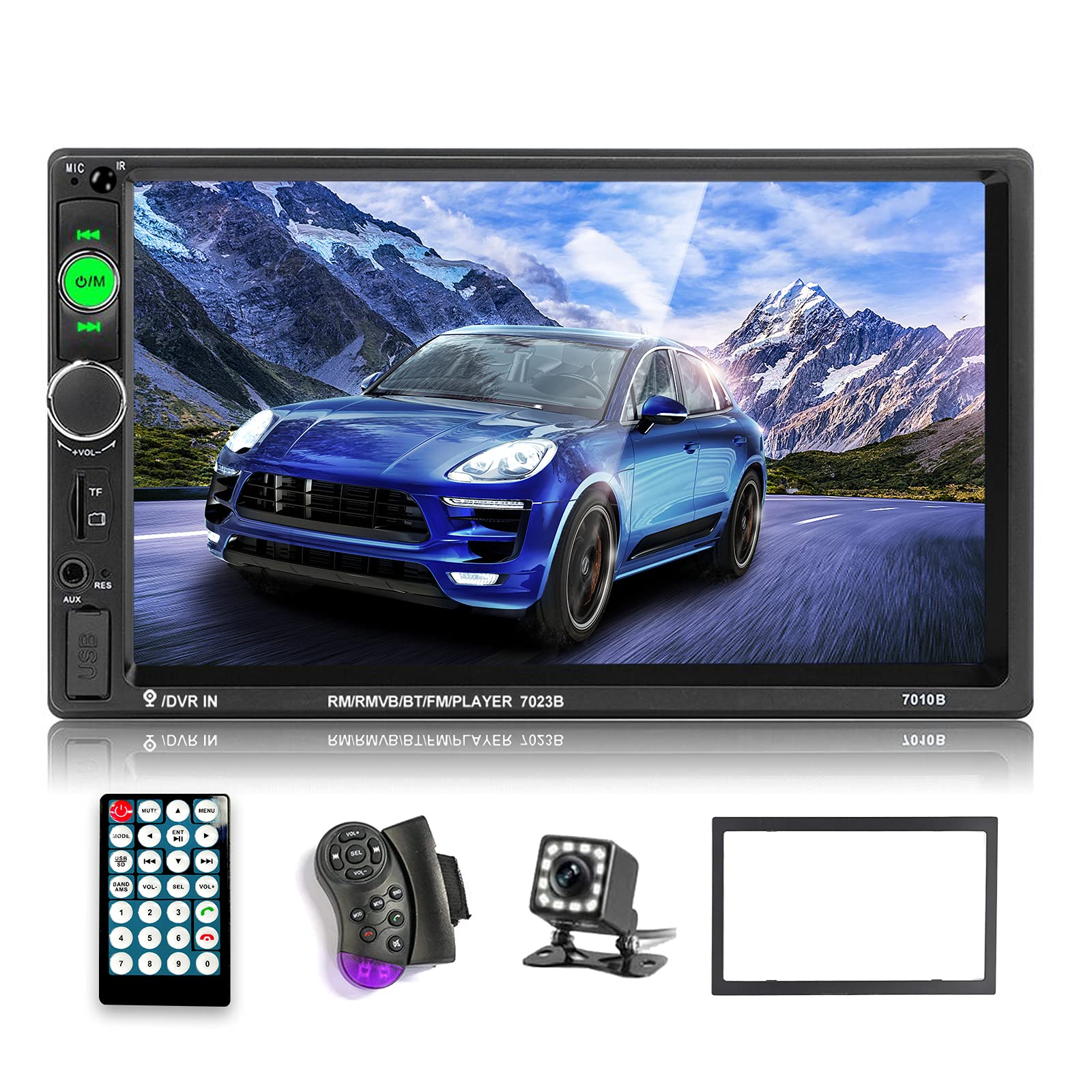podofo Car Stereo 2 Din Car Radio 7 Inch MP5 Player with HD Touch