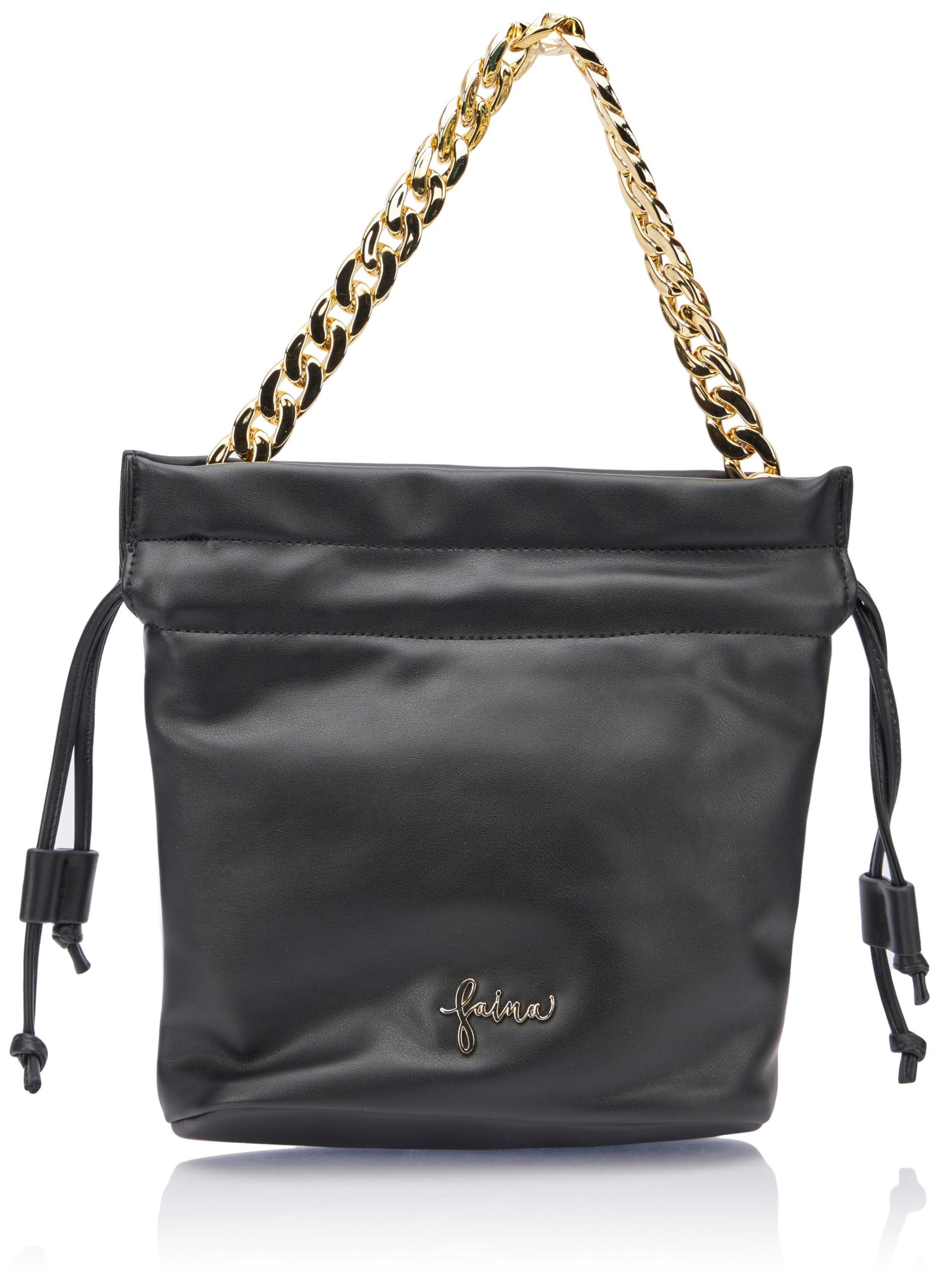SIDONA Women's Pouch Bag Handbag with Shoulder Strap, Black, One Size