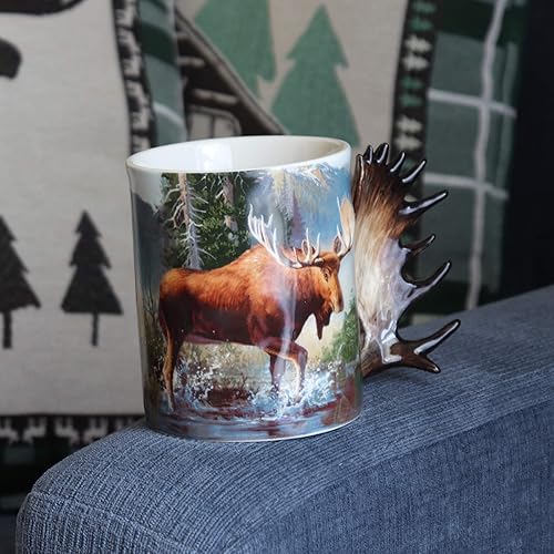 Miniatura 42 de Rivers Edge Products Taza de café de cerámica 3D con asa, 15 onzas, tazas de espresso y tazas de café de cerámica, perfecta para café, expreso, café