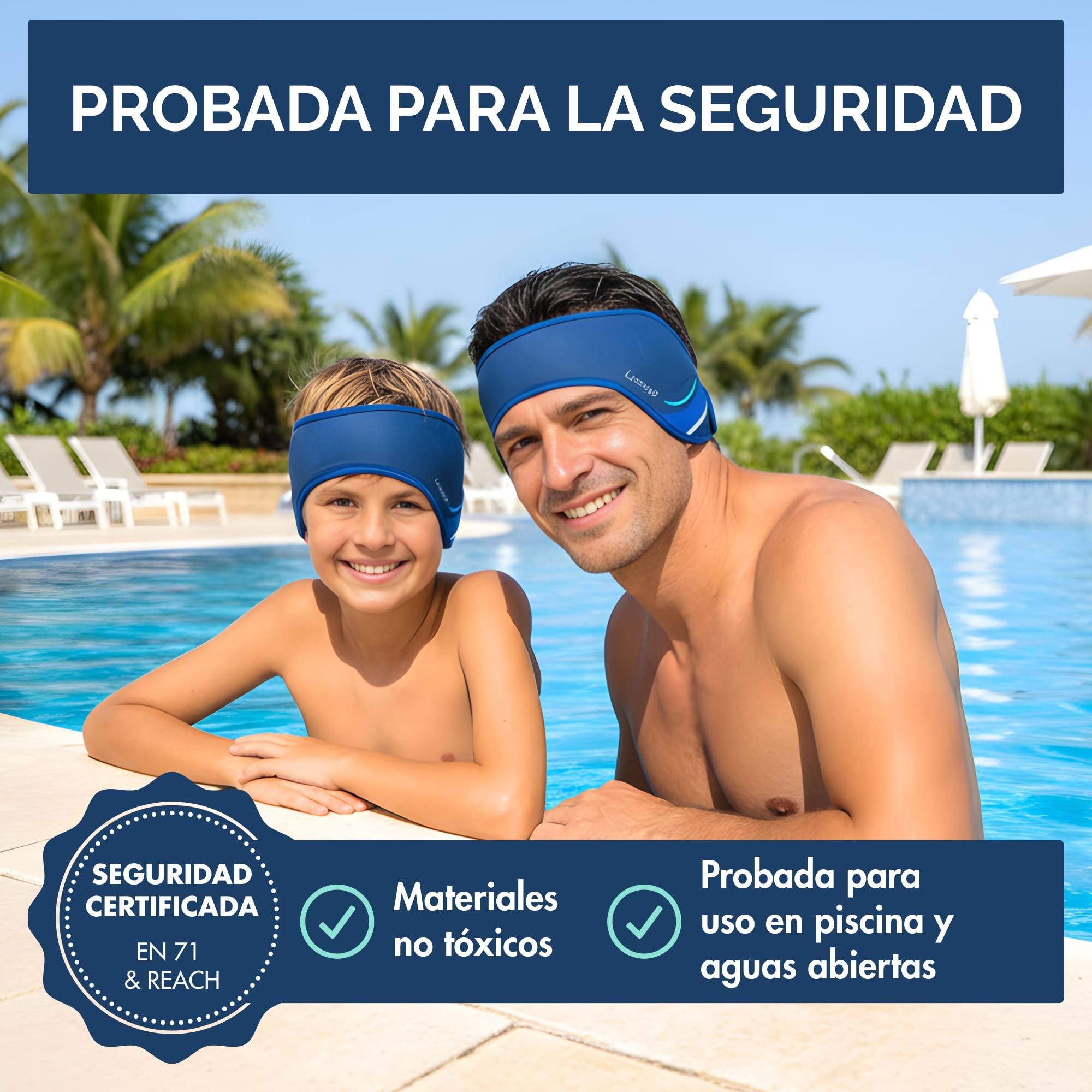 Limmys Banda de Natación para Niños y Adultos - Neopreno Elástico Reforzado, Sin Látex, Antideslizante