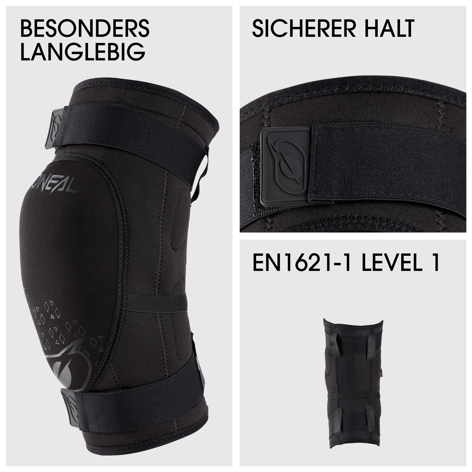 O'NEAL Dirt Knee Guard V.23 Ginocchiera Mountain Bike Downhill IPX Poliuretano Nero M