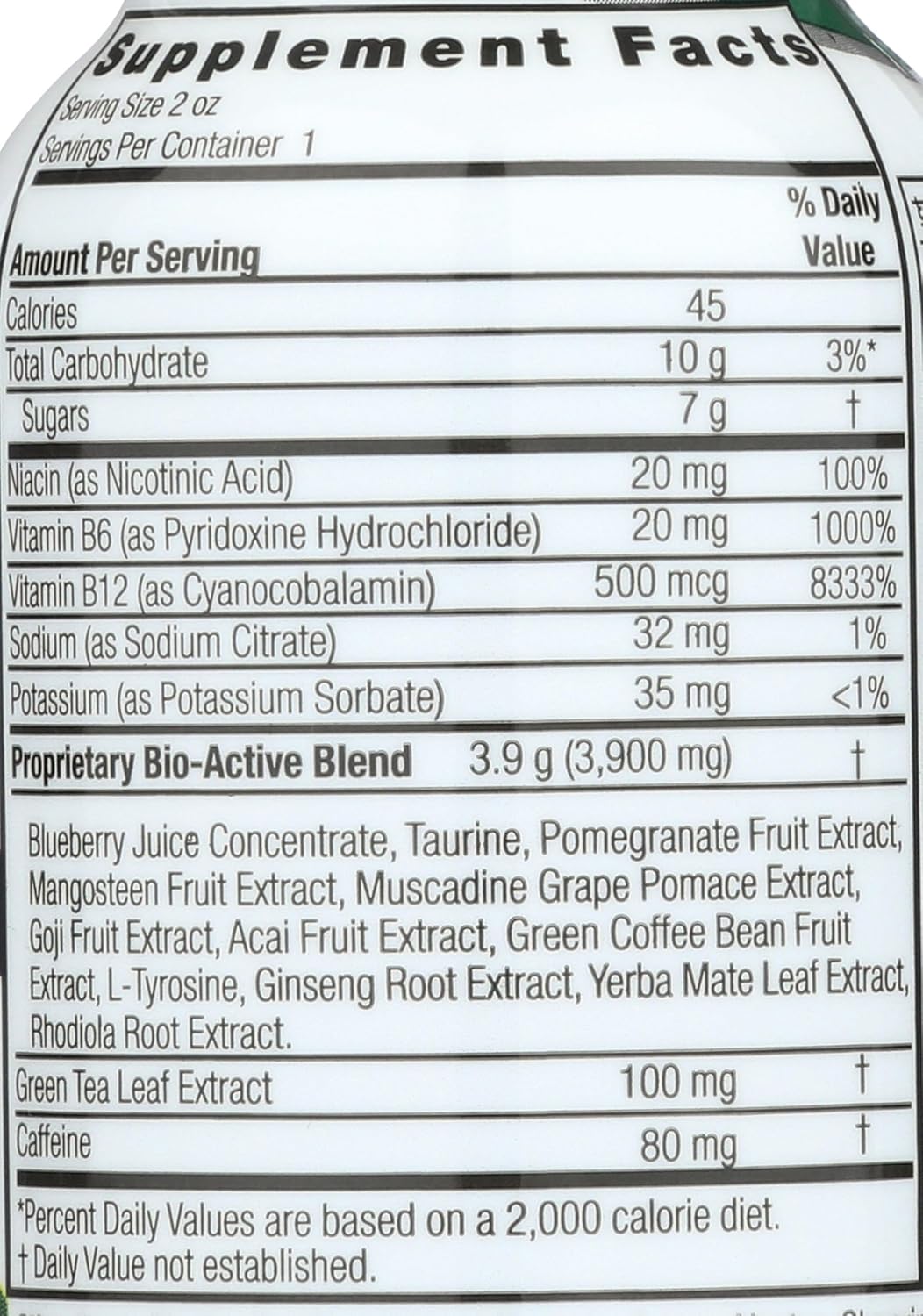 Nature's Answer Green Tea Energy Display Center Case, 12 Count