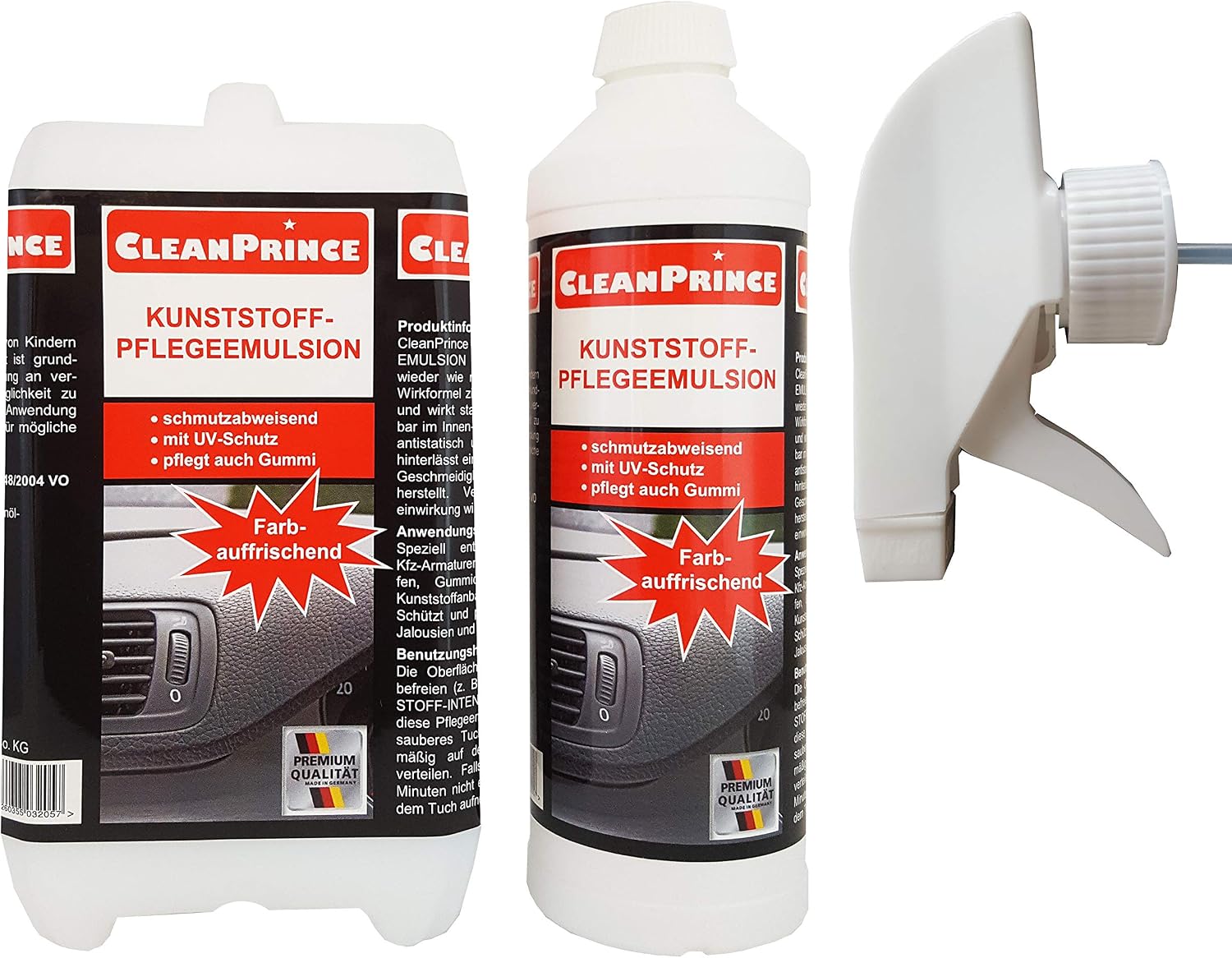 CleanPrince 2 5 Liter Kunststoff Pflege Emulsion Cockpitpflegemilch cleanprince-2-5-liter-kunststoff-pflege-emulsion-cockpitpflegemilch