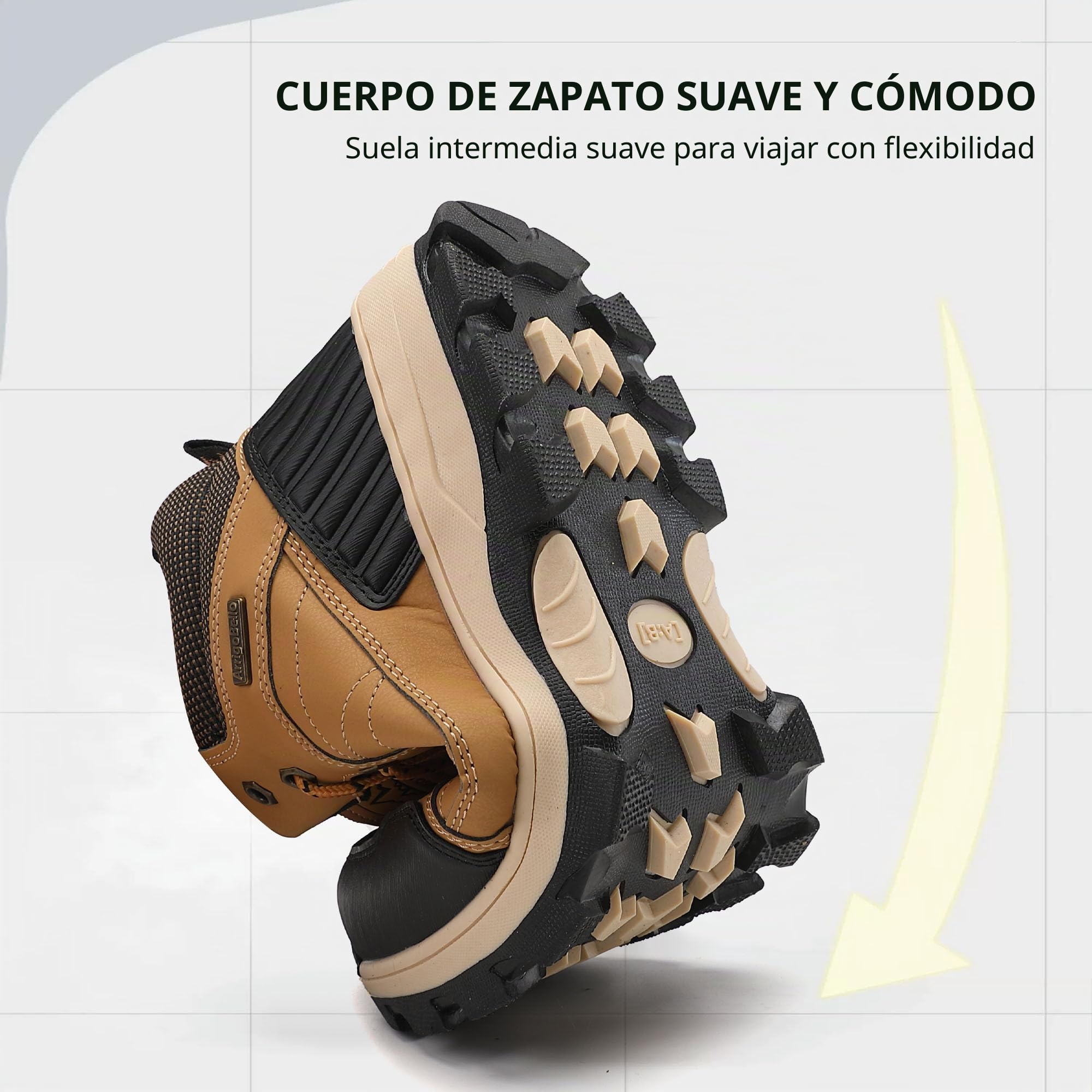 ARRIGO BELLO Botas Hombre Invierno Botines Montaña Cálido Antideslizante Trekking Nieve Zapatos Talla 41-46