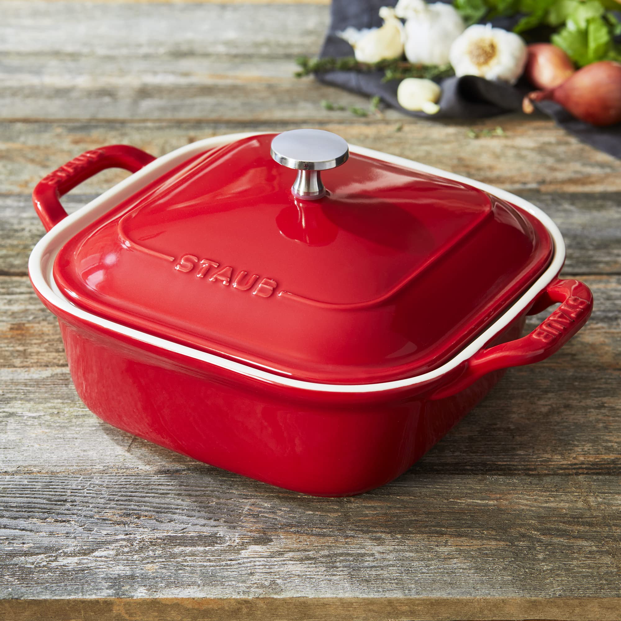 Amazon.com: STAUB - 40508-636 STAUB Ceramics Square Covered Baking