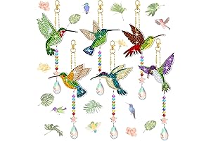 6 Pcs 5D Diamond Painting Wind Chimes