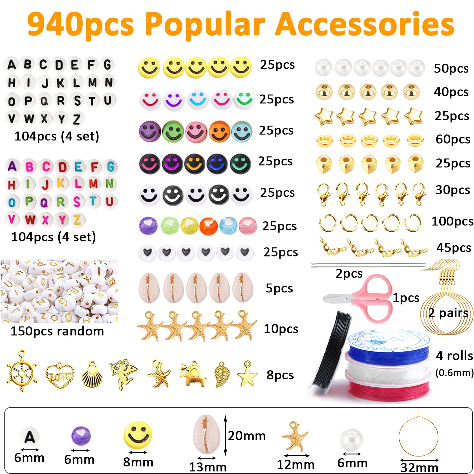 11520 Pezzi Set Di Perline Argilla Fai-da-te, 72 Colori 6mm Kit Perline Di Argilla Polimerica Piatte Rotonde Perline Heishi per Braccialetti Collana Orecchini Gioielli Fabbricazione per Bambini Adulti