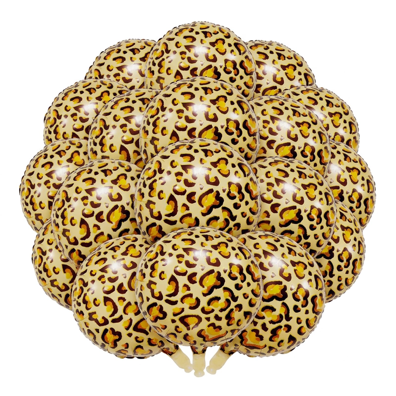 30 Pcs 18 inch Leopard Birthday Balloons, Animal Print Balloons, Leopard Balloons for Cheetah Print Party Decorations | Safari Animal Balloon for Leopard Print Birthday Decorations