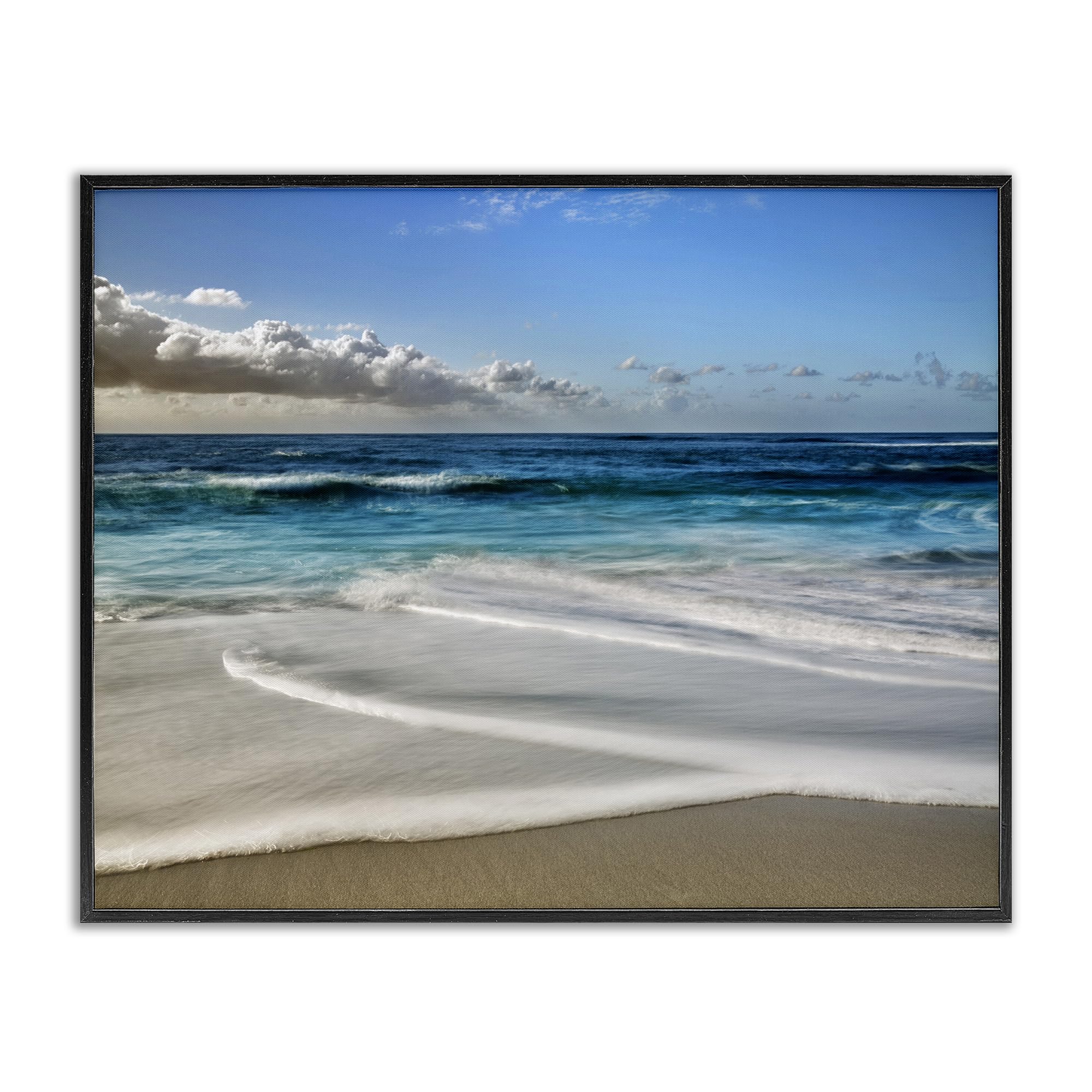 'Morning Foam on Shore'| Framed Giclee Art