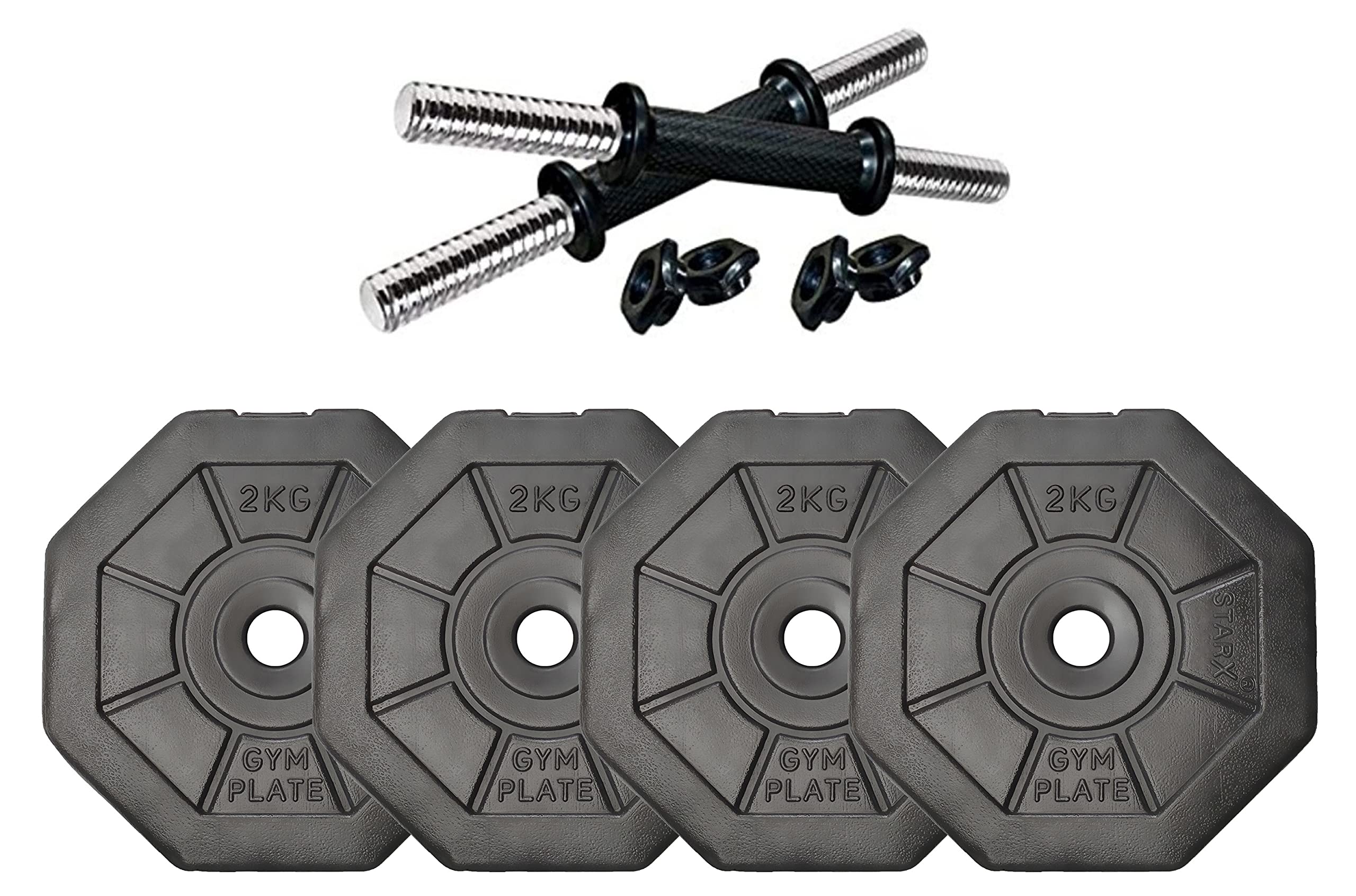 StarX 8kg - 30kg Hexa Shape PVC Dumbbells Set 8 (Black) (B08LQ3JC8F) Amazon Price History, Amazon Price Tracker