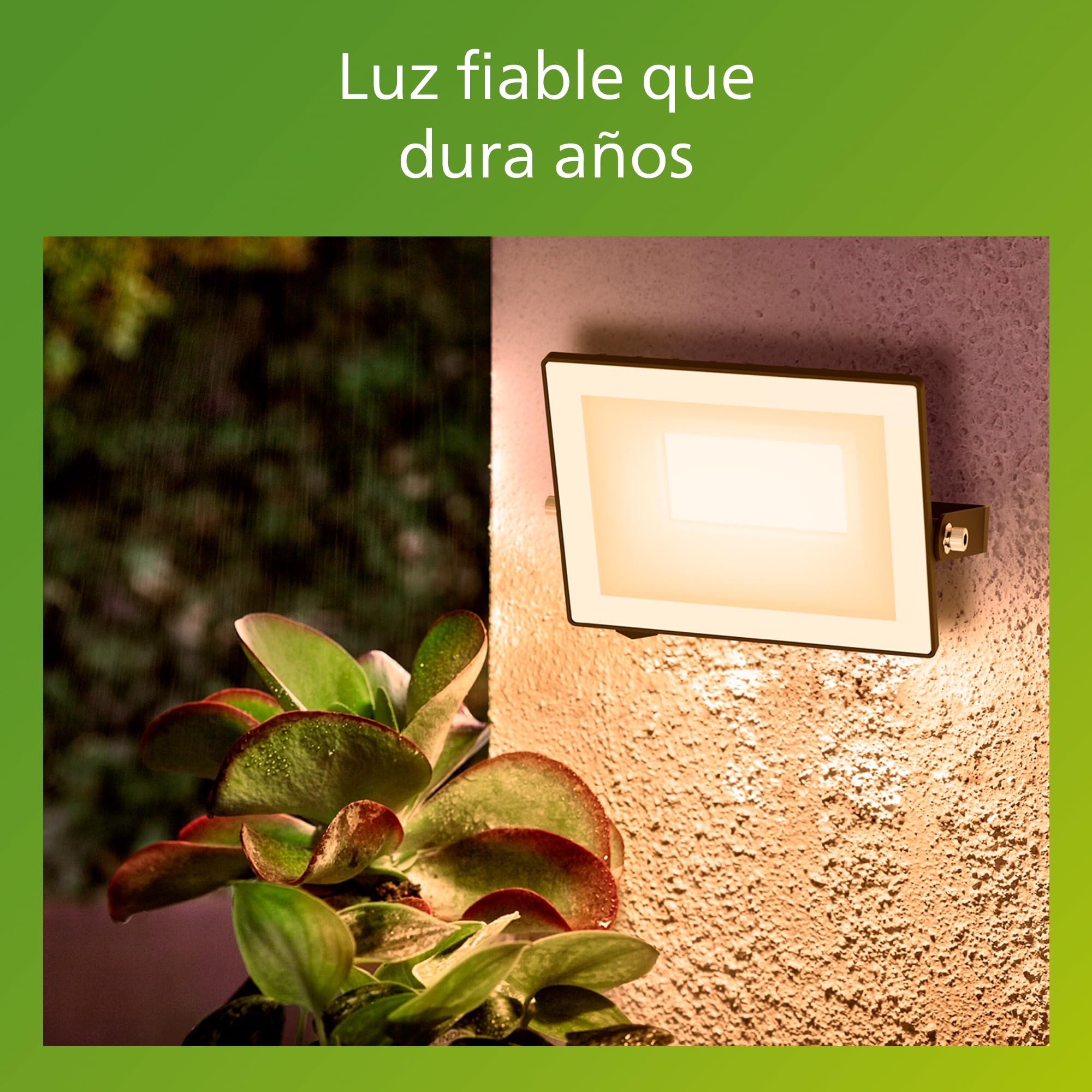 Philips Lois Foco de Exterior, 20 W, 3000 K, Negro