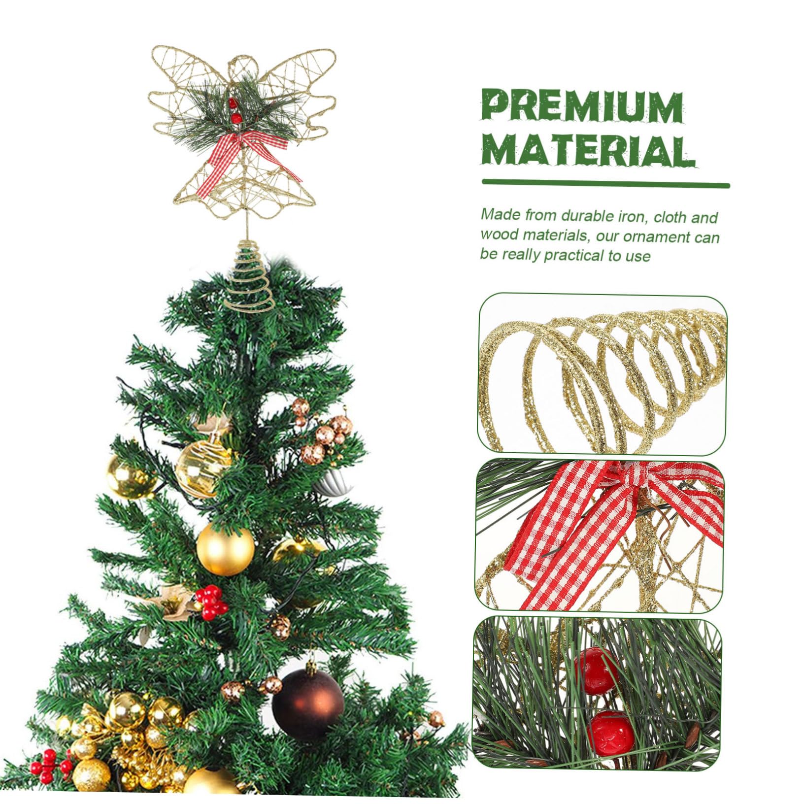 IMIKEYA Engel Für Weihnachtsbaumspitze 3 Stück Engel Baumspitze Stern Weihnachtse Eisen e Dekoration e Für Weihnachtsbaum Weihnachtsbaumdekoration