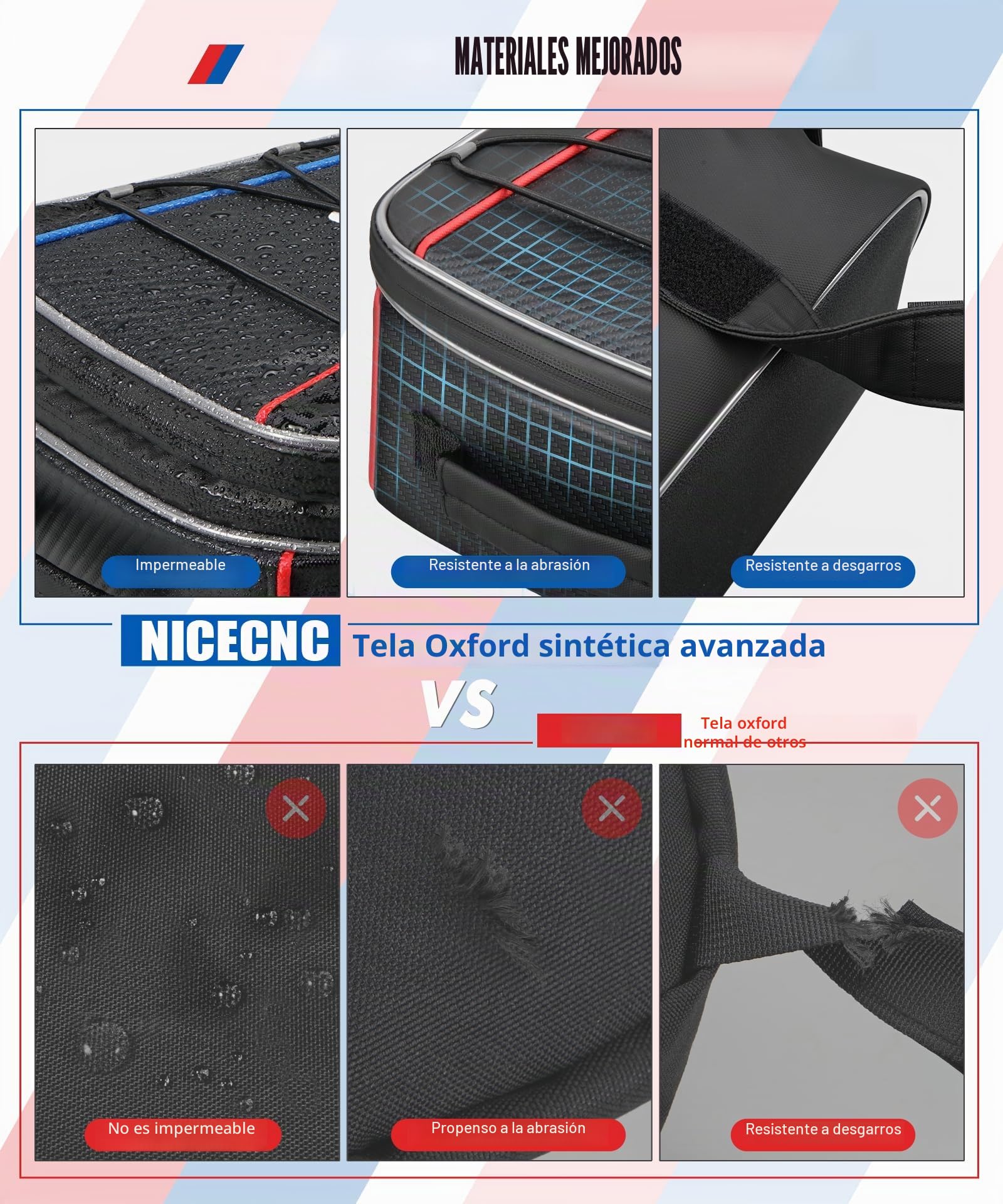 NICECNC Moto Top Case Borsa 20L Espandibile, Multifunzionale Moto Bagaglio Borsa Attrezzi Compatibile con BMW R1250GS R1200GS Adventure 2007-2013, R1200GS LC 2013-2017, F650 700 750 800 850GS