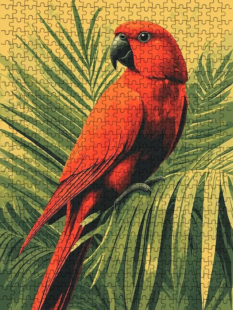 Puzzle 2000 sztuk, czerwona papuga dla dorosłych 2000, drewniane puzzle, klasyczne gry edukacyjne, niemożliwe wyzwanie, gry i zajęcia rodzinne, prezent kreatywny DX0YL1-340