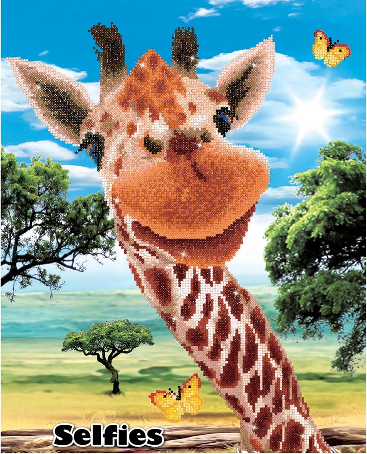 DIAMOND DOTZ Hey There! Diamond Painting Kits for Adults - Diamond Art Kits a Relaxing Creative Craft Kit with Dotz Gems 20.5x16.5