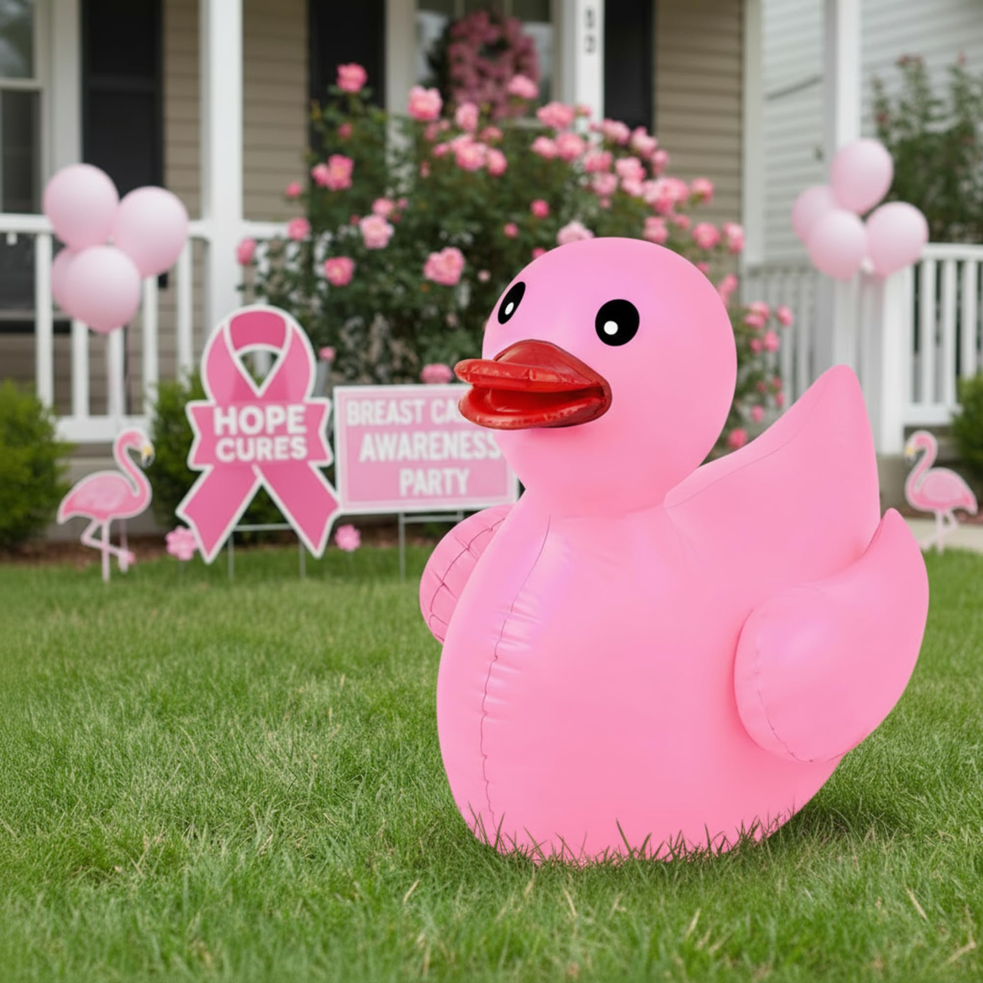 Snapklik.com : 4ft Breast Cancer Awareness Inflatable Decoration PVC ...