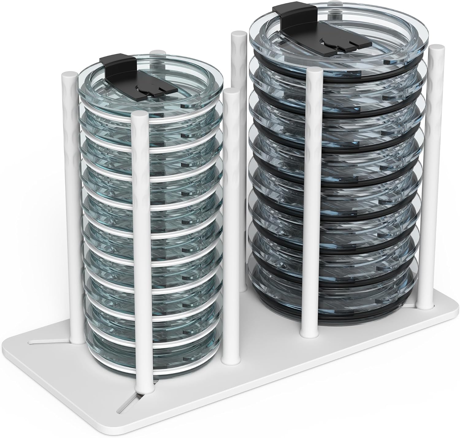 Amazon.com - Venuekkuri Adjustable Tumbler Lid Organizer - Holds up to ...