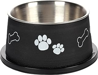 Flamingo Kena Feeding Bowl Long Ears Black 13 cm 640 ml product image