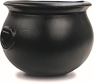 Union Products Black 16 Inch Spooky Witch Cauldron for Indoor and Outdoo...