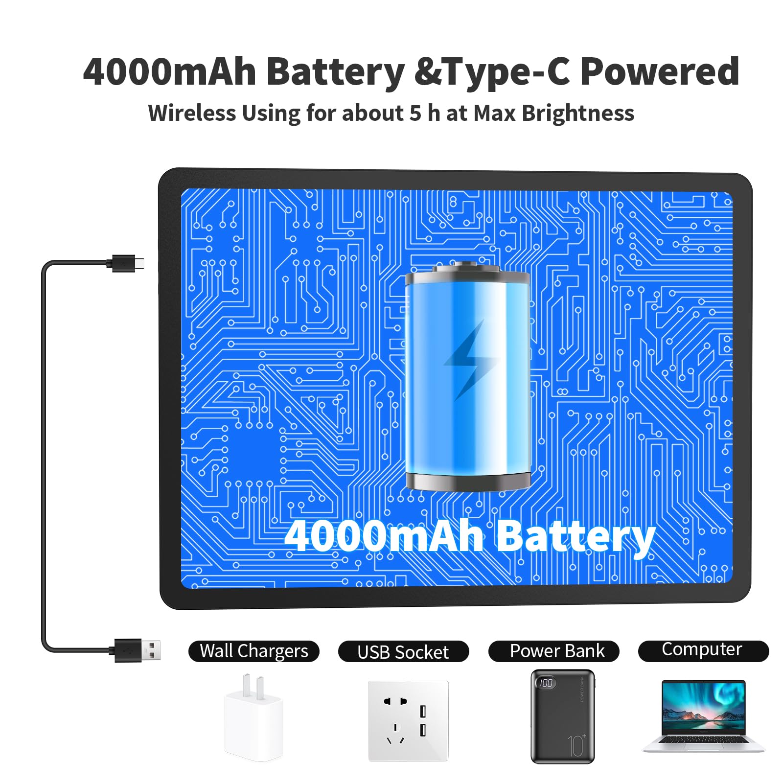 Elice Wiederaufladbares A4-Lichtpad für Diamantmalerei, magnetische LED-Lichttafel mit physischer Taste, superhelles Diamantkunst-Lichtpad, ultradünne Leuchtbox zum Nachzeichnen, Jäten von Vinyl,
