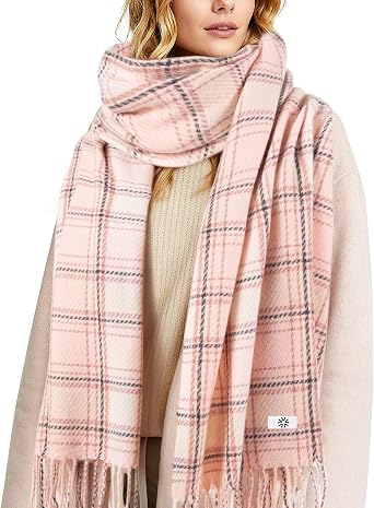 Winter Womens Scarf Long Colorful Checkered Scarf Warm and Loose Winter and Autumn Blanket Shawl Gift