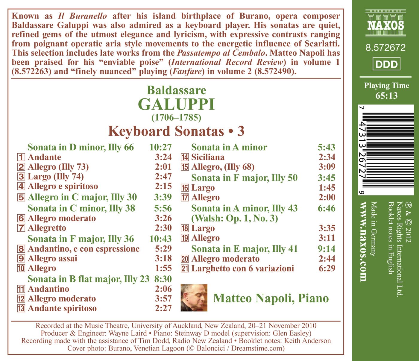 Keyboard Sonatas/Vol. 3