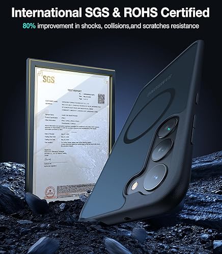 Miniatura 5 de TORRAS Funda magnética diseñada para Samsung Galaxy S23 de 6.1 pulgadas, probada en caídas de grado militar compatible con MagSafe Carcasa rígida