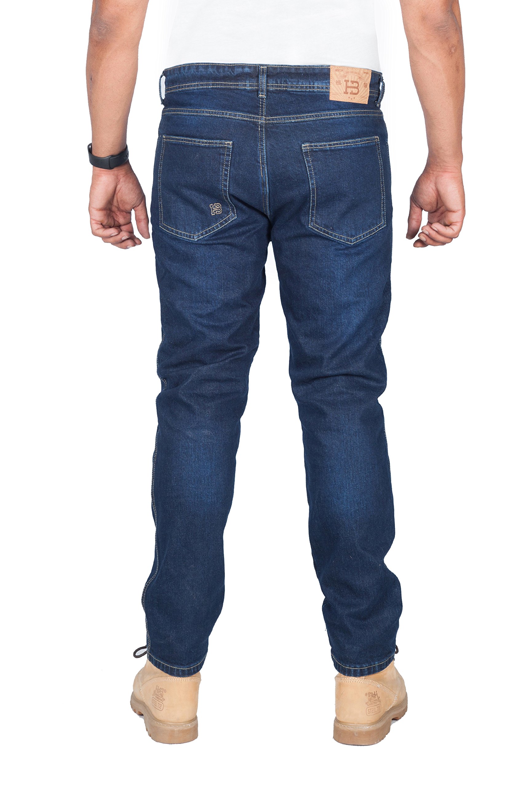 Herren Motorrad-Stretch-Jeans, 5002