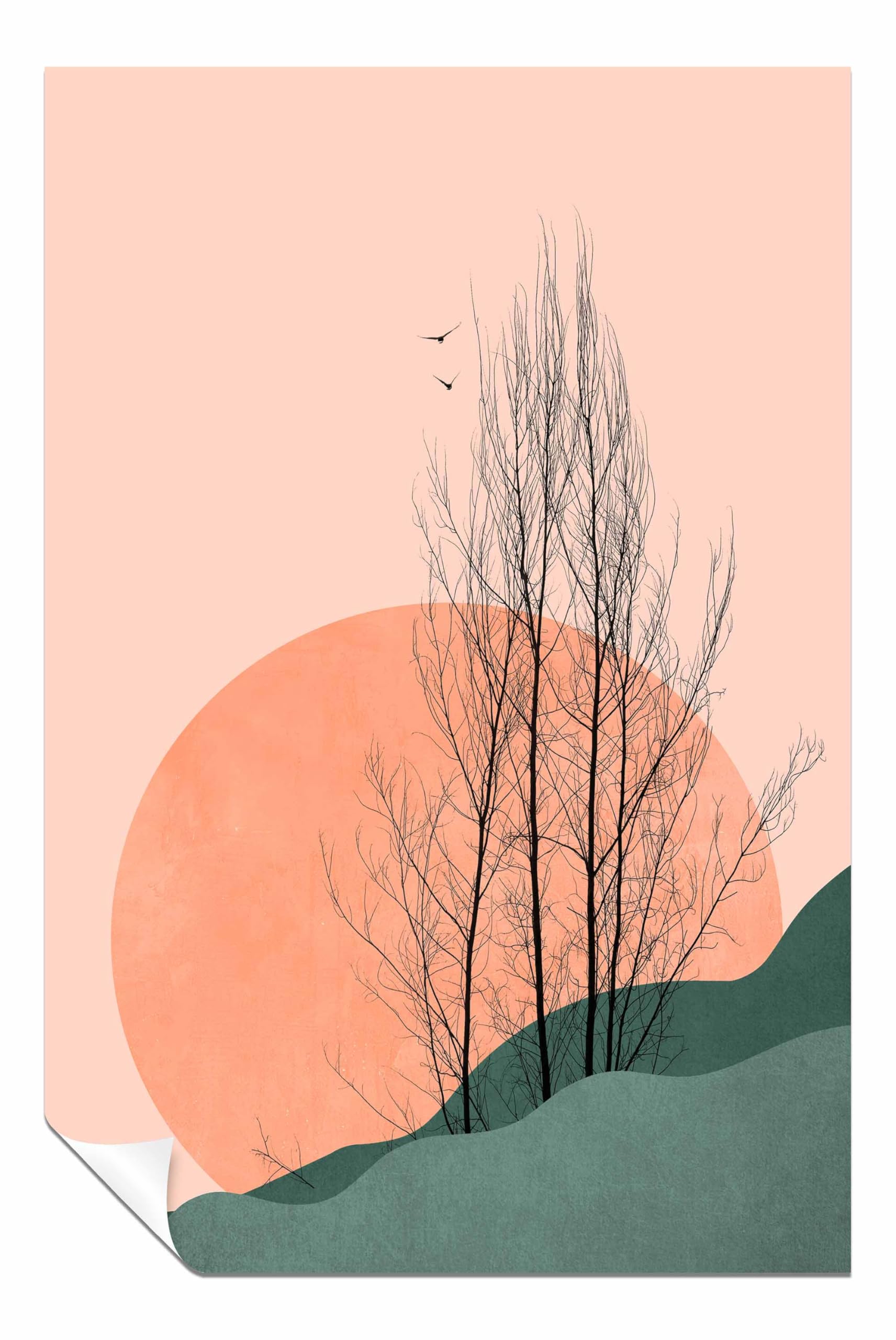 Panther Print Unframed Poster Sunset Memories Pictures For Home Walls, Bedroom, Living Room & Bathroom Decor 76X51cm (30X20in)