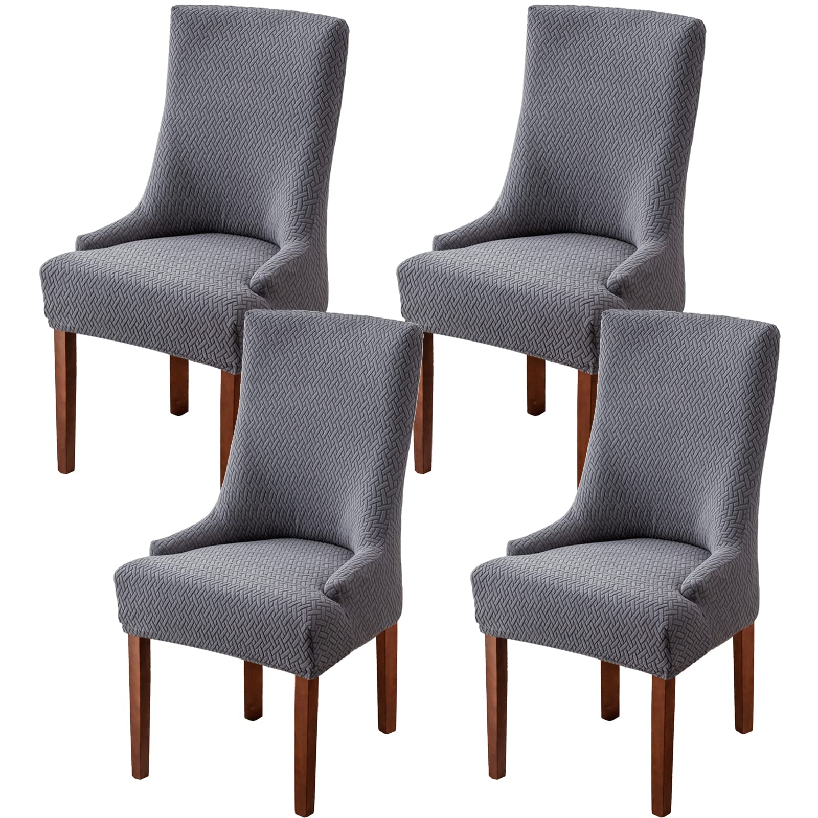 Wingback Dining Chair Covers, High Stretch Wing Chair Slipcover Chair Protector Seat Cover