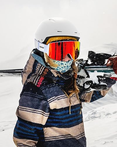 Miniatura 7 de Findway Casco de esquí actualización Casco de snowboard para adultos, apto para gafas carcasa de ABS duradera, espuma EPS protectora y esfera