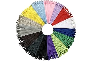 DOITEM Invisible Zippers: 30 Pack | 24 Inch Nylon Zippers | 15 Colors