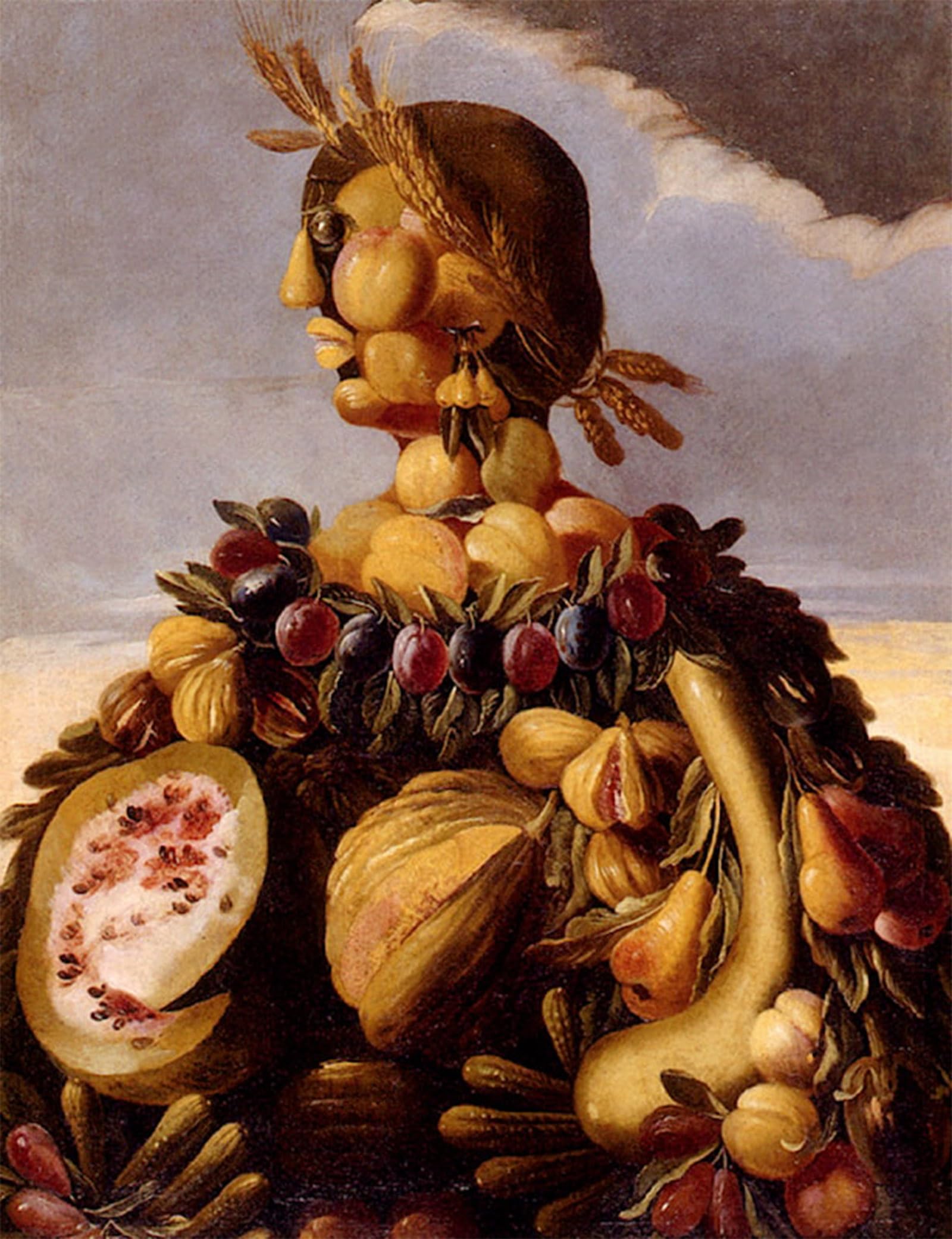 ARTXLXXBN Famous Prints Artwork Pictures Poster Painting Art the Seasons Pic by Giuseppe Arcimboldo Artwork Landscape Pictures for Home Decor 60x90cm