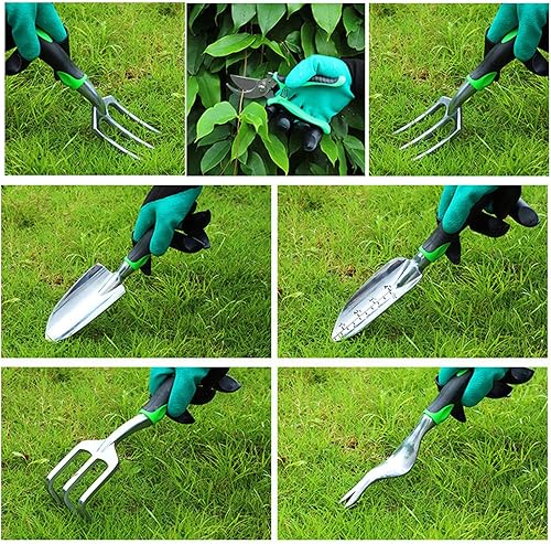 Miniatura 5 de Stainless Steel Heavy Duty Gardening Tool Set, with Non-Slip Rubber Grip, Storage Tote Bag, Outdoor Hand Tools, Ideal Garden Tool Kit Gifts for