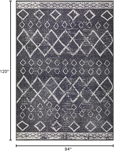 Miniatura 239 de Antep Rugs - Alfombras antideslizantes de 3 x 5 pies (antideslizante) con parte trasera de goma, de estilo antiguo, bohemio, marroquí y con pelo