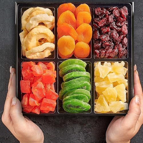 Miniatura 3 de Cesta de regalo de frutas secas, regalo gourmet, caja de aperitivos, en elegante caja de regalo con ventana de cajón, juego de regalo para Navidad,