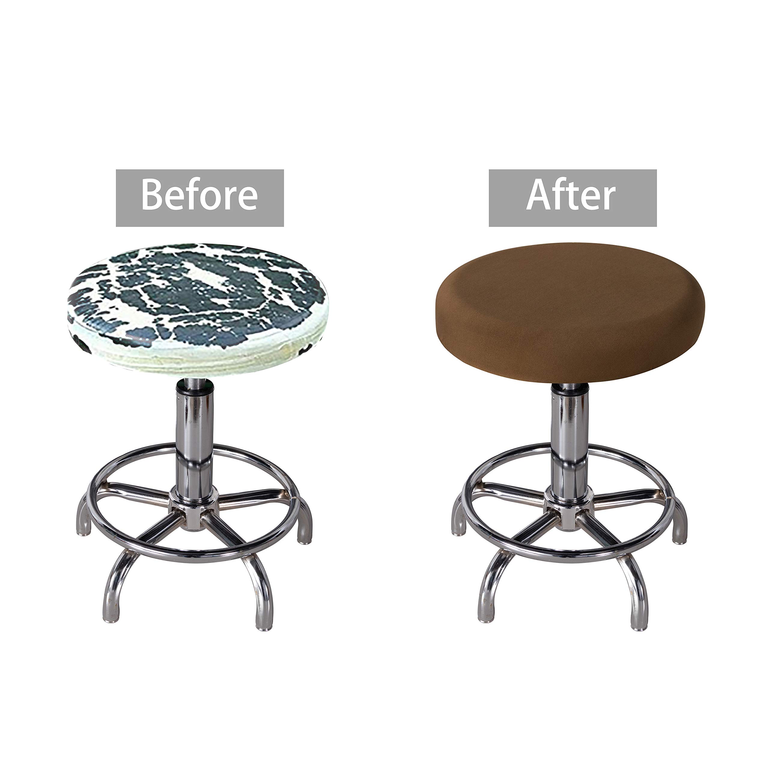 Augld Bar Stool Cushion Covers Anti Slip Padded Round Chiar Cushion 14 Velvet Black Home Dcor Home Kitchen Fcteutonia05de