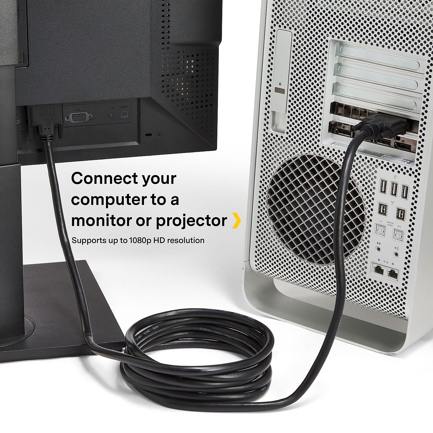 NXT Technologies NX29762 10-ft DVI-D Video Cable, Black