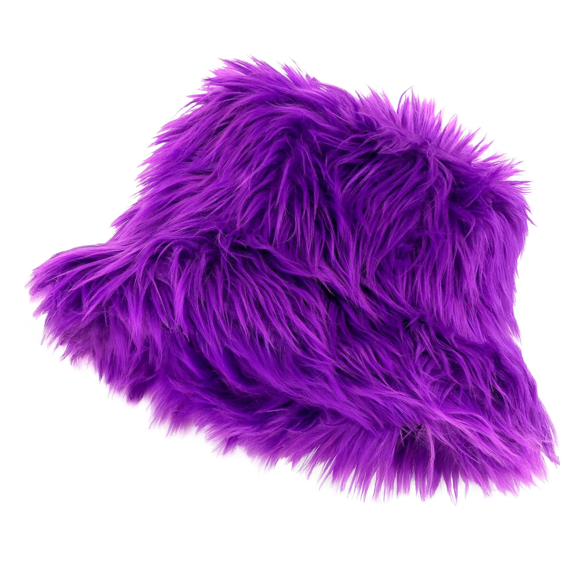 W WIDMANN Milano Party Fashion 65108 Plush Fishing Hat, Unisex - Adult, Purple — image 1