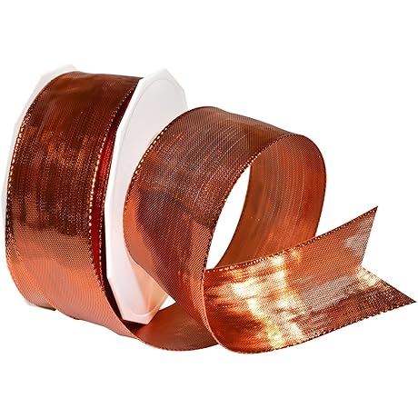 Morex Ribbon Devon Wired 1-1/2 Inch by 22 Yards Christmas Cord Ribbon