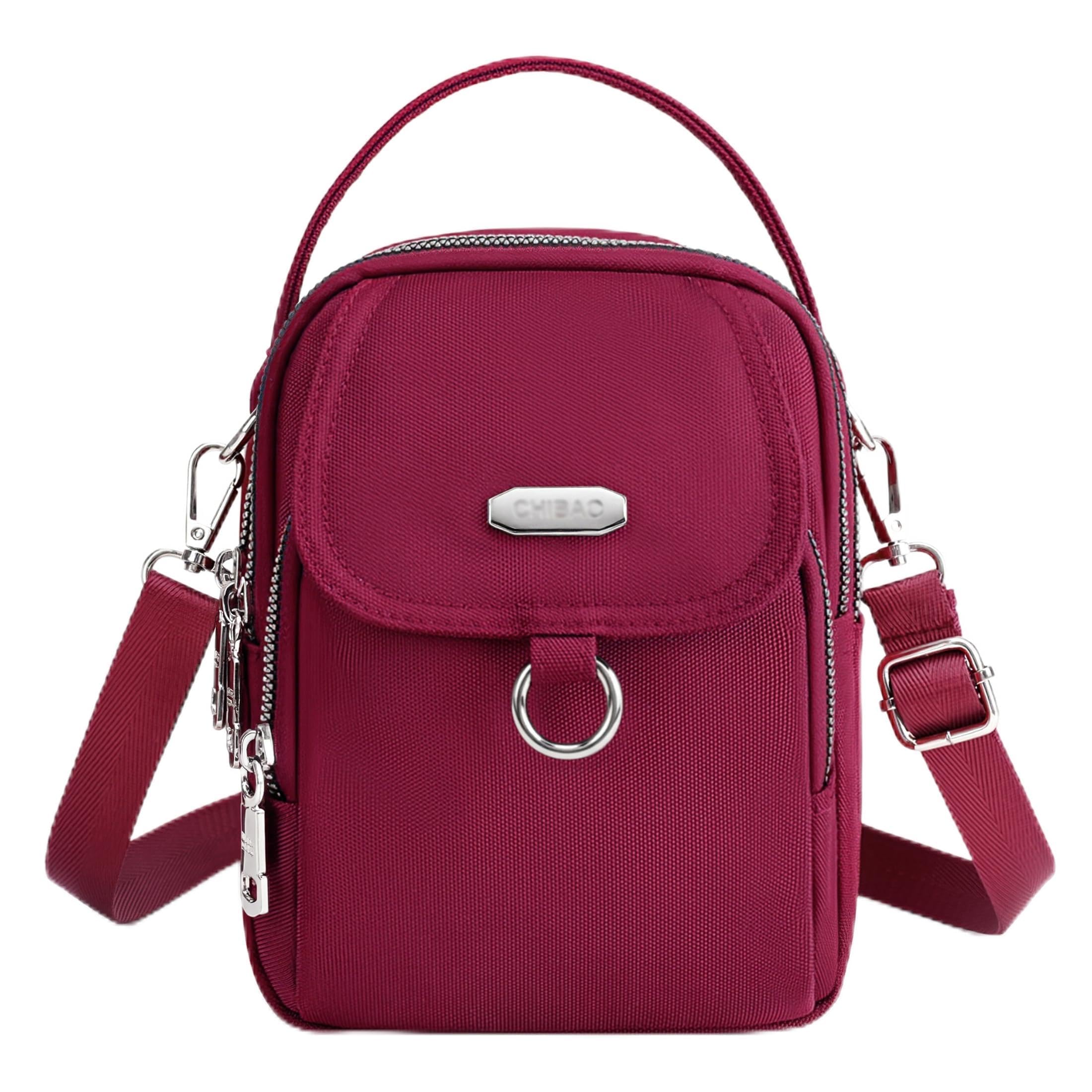 Sac à Bandoulière Femme Petit Sac Téléphone Portable Mode Fille Pochette Étanche Mini Sac à Main avec Prise Casque