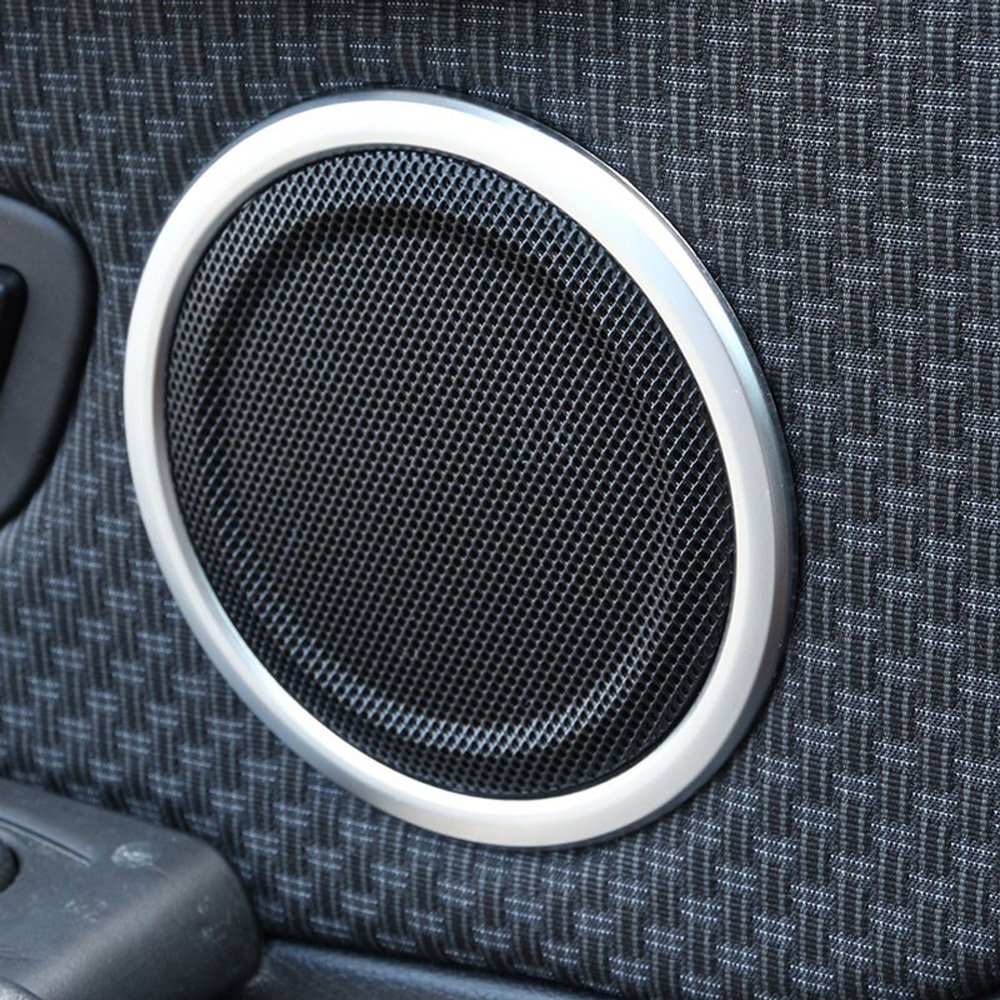 4 x ABS plastikowy pierścień do drzwi koło wykończenie do X1 F48 2016/18 seria 2 218i Gran Tourer F46 2015-2017 (matowe srebro)