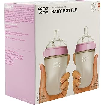 comotomo baby bottle pink